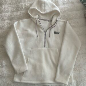 LL Bean quarter zip fleece hoodie